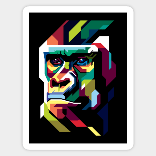 colorfull gorilla Magnet